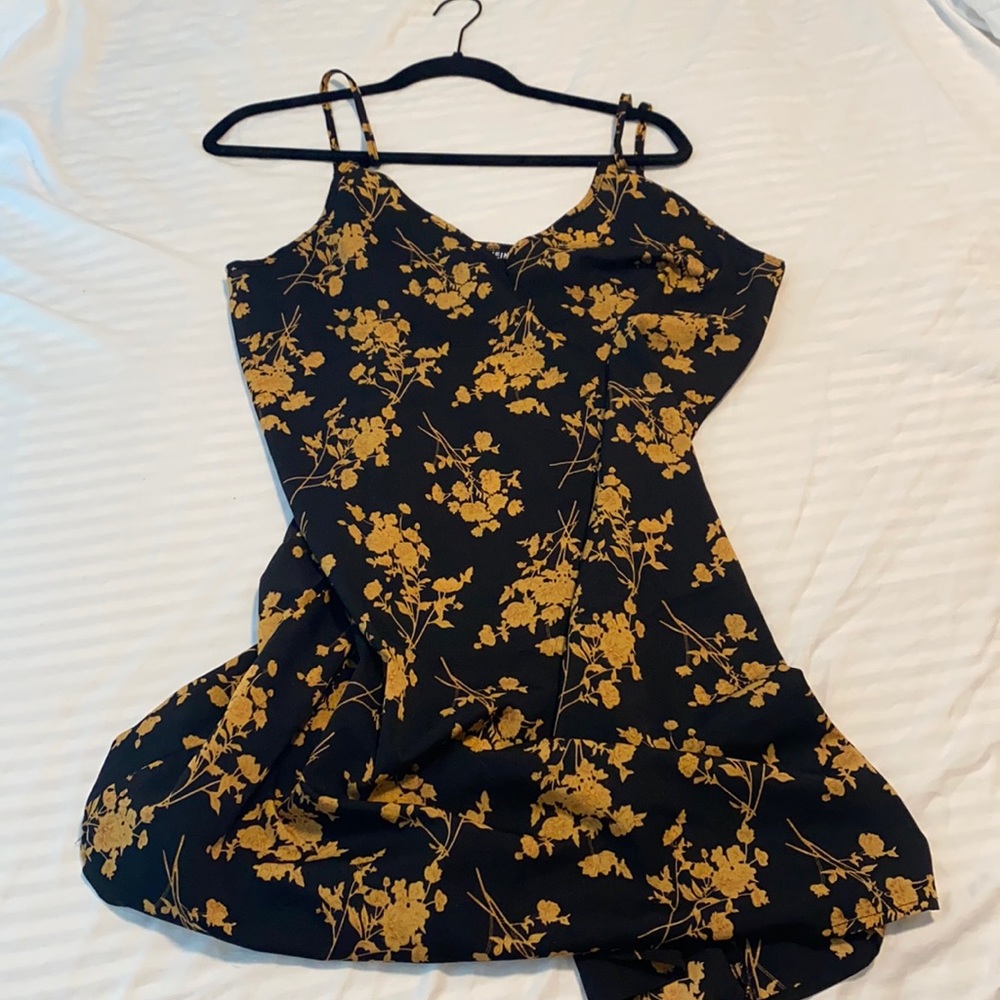 Black & Gold shein dress